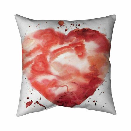 FONDO 26 x 26 in. Big Heart-Double Sided Print Indoor Pillow FO2778360